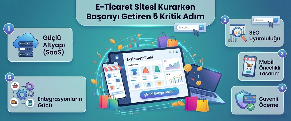 Profesyonel e-ticaret sitesi kurmanın 5 kritik adımı